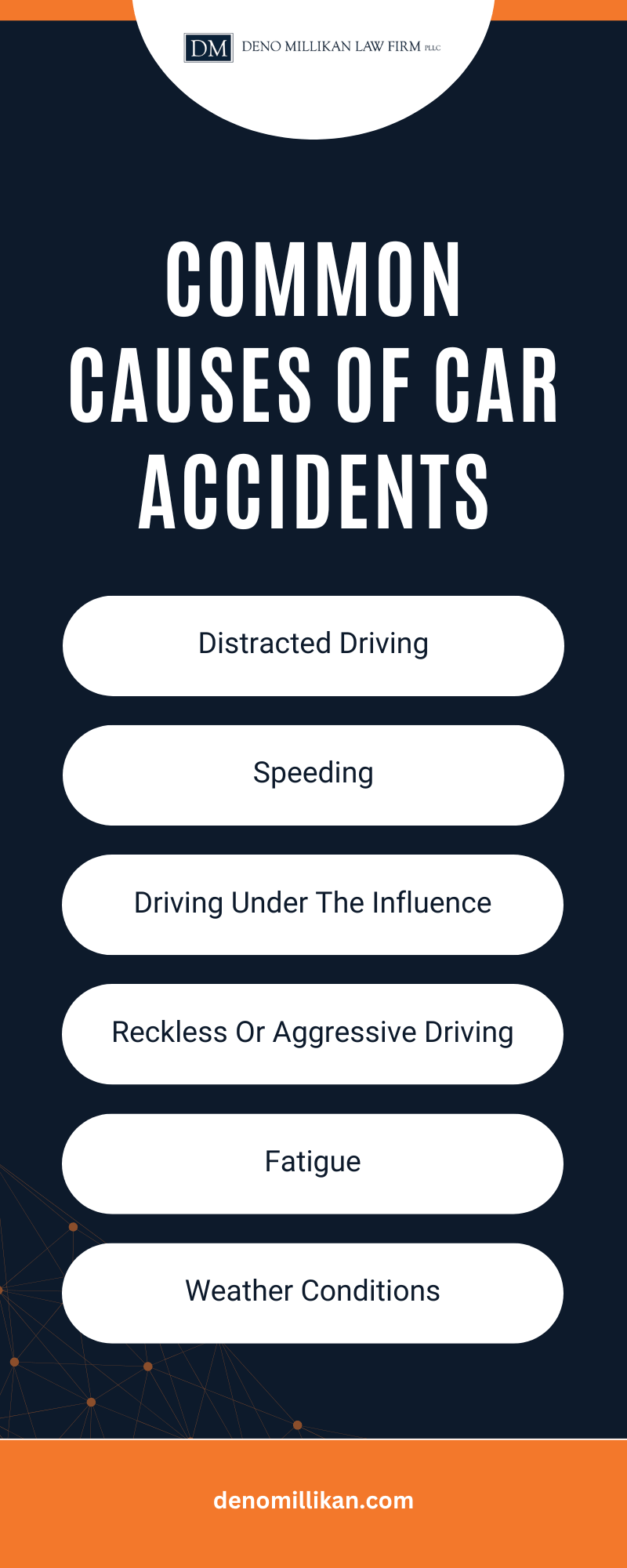 Common Causes Of Car Accidents Infographic